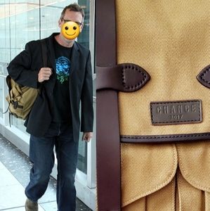 Filson Rugged Twill Rucksack Tan Production Gift From Hugh Laurie Series Chance